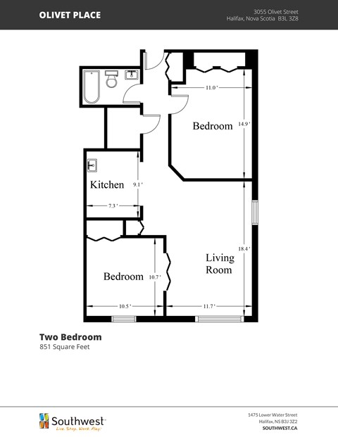 3055 Olivet Street Studio-2 Beds Apartment for Rent - Photo Gallery 11