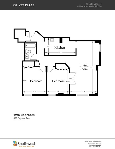 3055 Olivet Street Studio-2 Beds Apartment for Rent - Photo Gallery 13