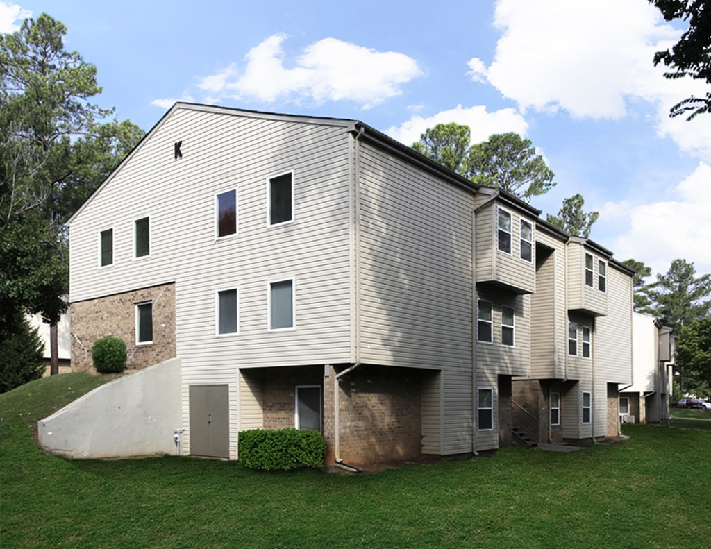 a view of the back of the building
