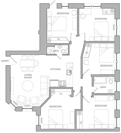 101 S 39th Street 1-5 Beds Apartment, Student for Rent - Photo Gallery 41