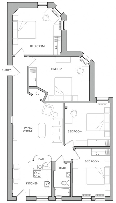 101 S 39th Street 1-5 Beds Apartment, Student for Rent - Photo Gallery 37