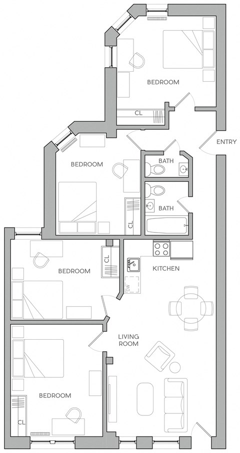 101 S 39th Street 1-5 Beds Apartment, Student for Rent - Photo Gallery 38