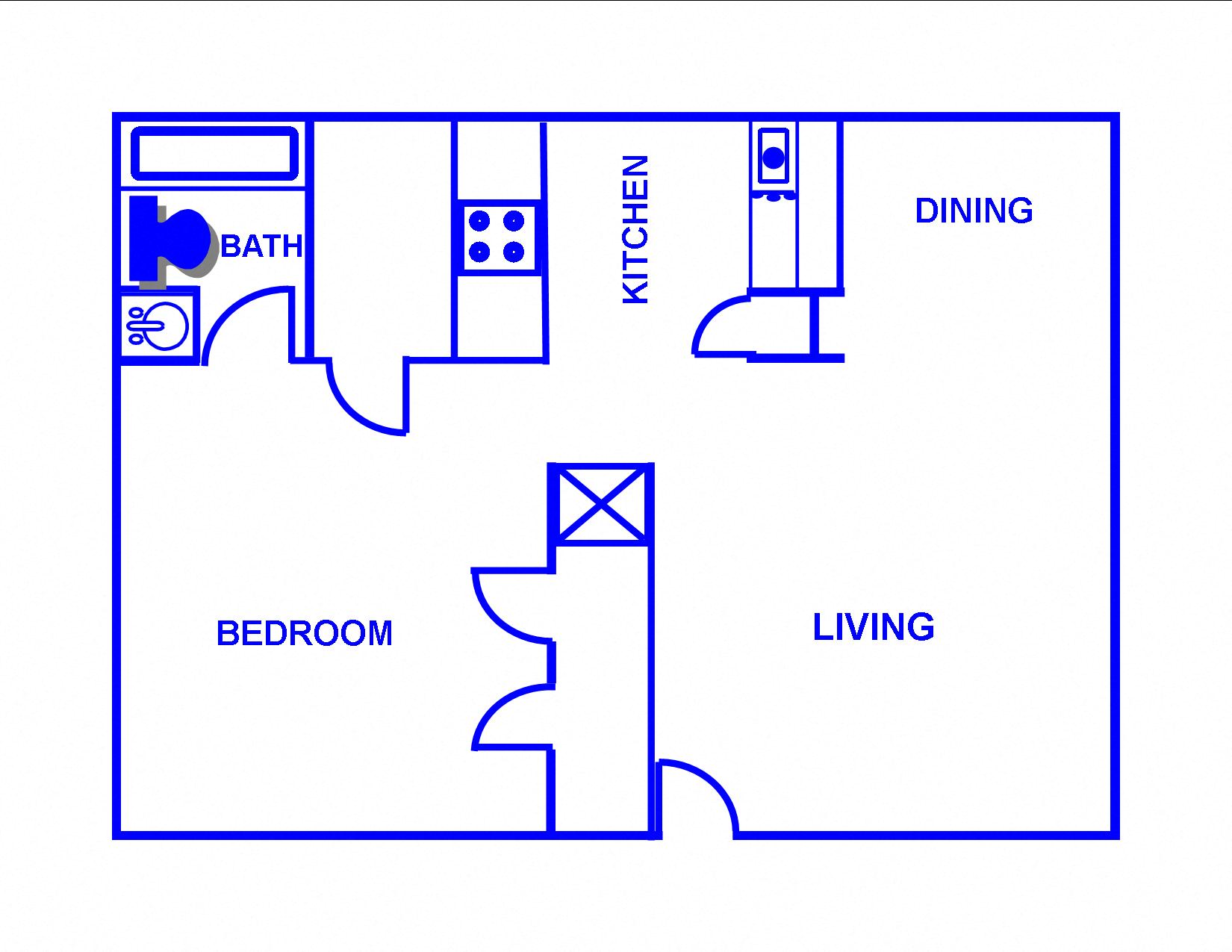 1BR, 1BTH - A/B