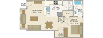 1 Bedroom 1 Bath