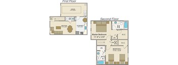 2 Bedroom 2.5 Bath