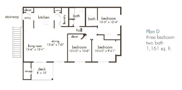 Three Bedroom-Two Bath