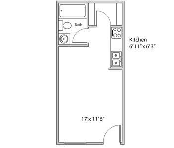 Studio Floor Plan 1