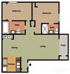 2 Bed 2 Bath A Floorplan 2 Bed 2 Bath A Floorplan at Terramonte Apartment Homes, Pomona, CA 91767