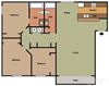 3 Bed 2 Bath Floorplan 3 Bed 2 Bath Floorplan at Terramonte Apartment Homes, 150 West Foothill Boulevard