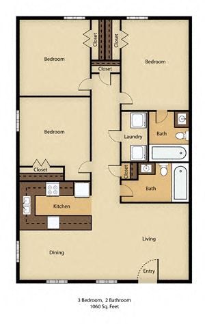 3 Bed 2 Bath 3 Bed 2 Bath