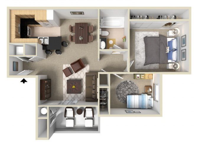 Canoe floor plan.