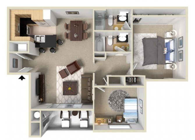 Paddle Boat floor plan.
