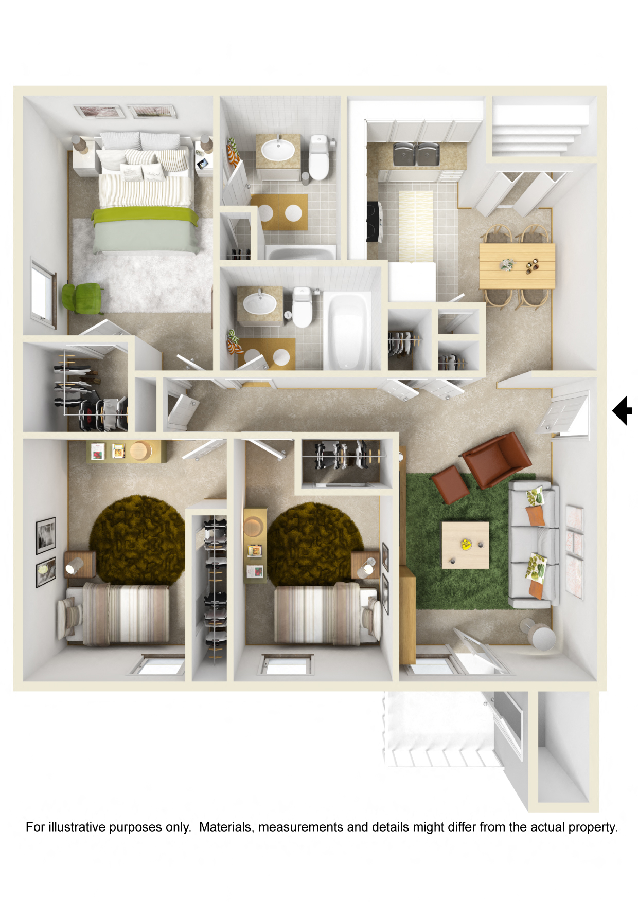 5848 Acacia Circle 1-3 Beds Apartment for Rent - Photo Gallery 5