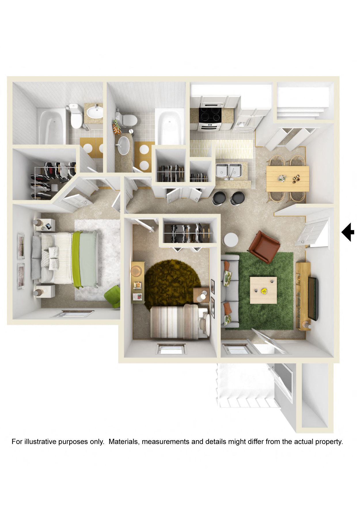 5848 Acacia Circle 1-3 Beds Apartment for Rent - Photo Gallery 4