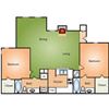 2 bed 2 bath w/fireplace