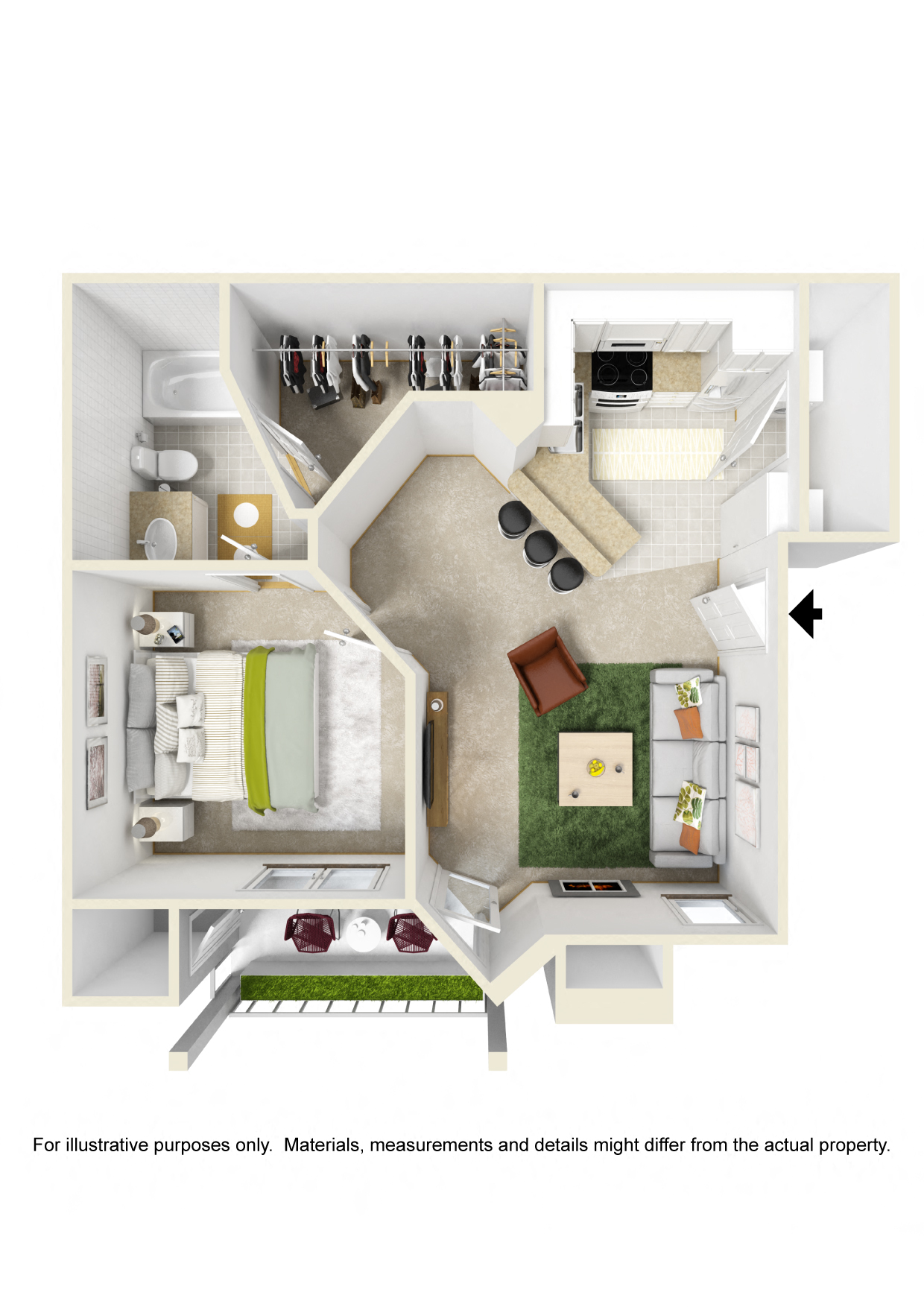 1Bedroom/1Bath