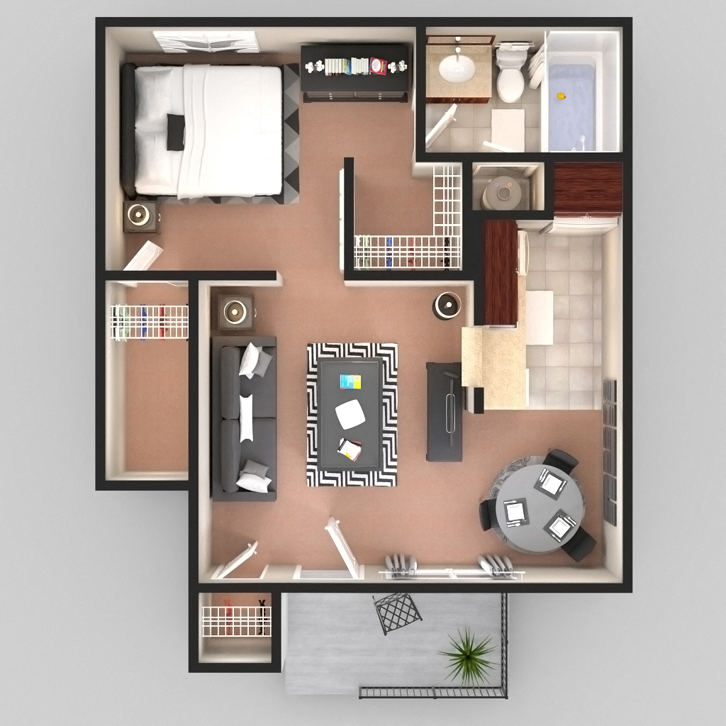 1 Bedroom 1 Bath