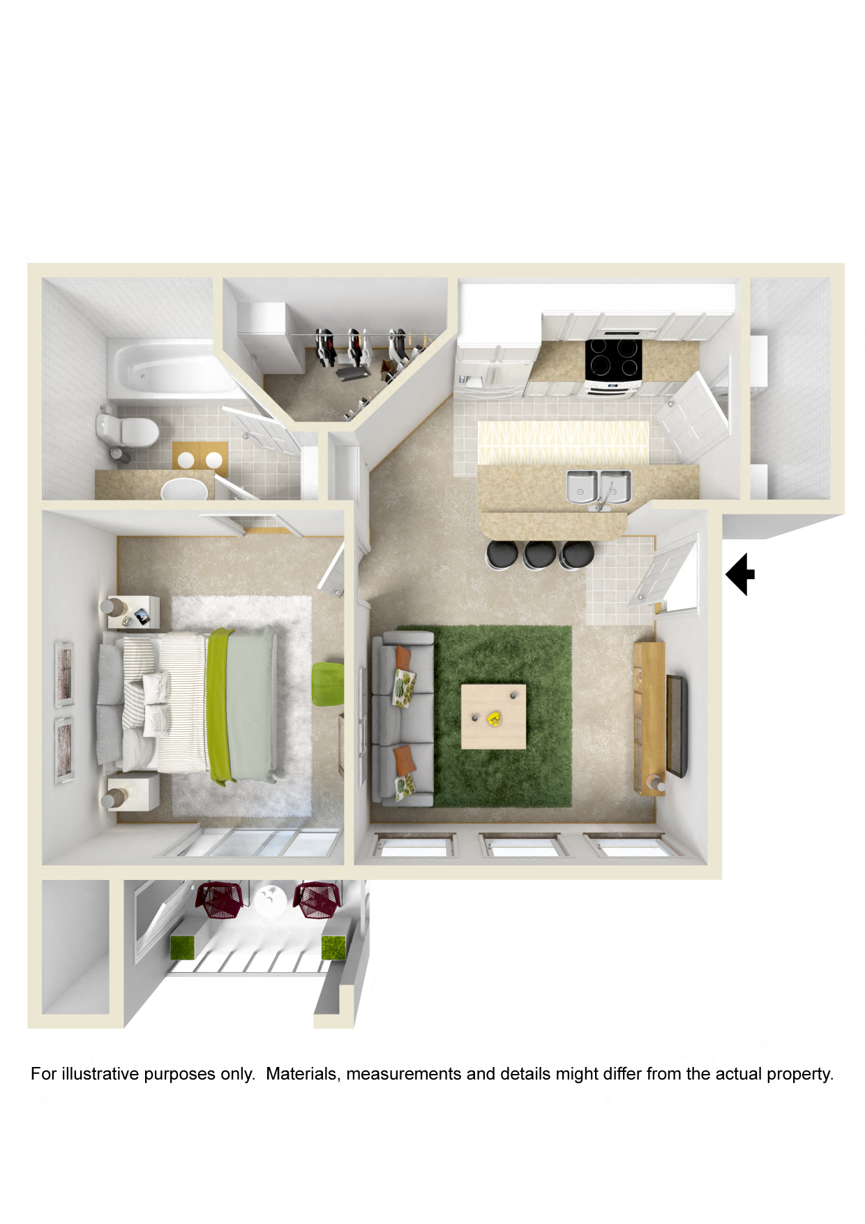 1Bedroom/1Bath