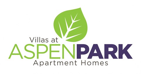 the logo for villas at aspen park apartment homes