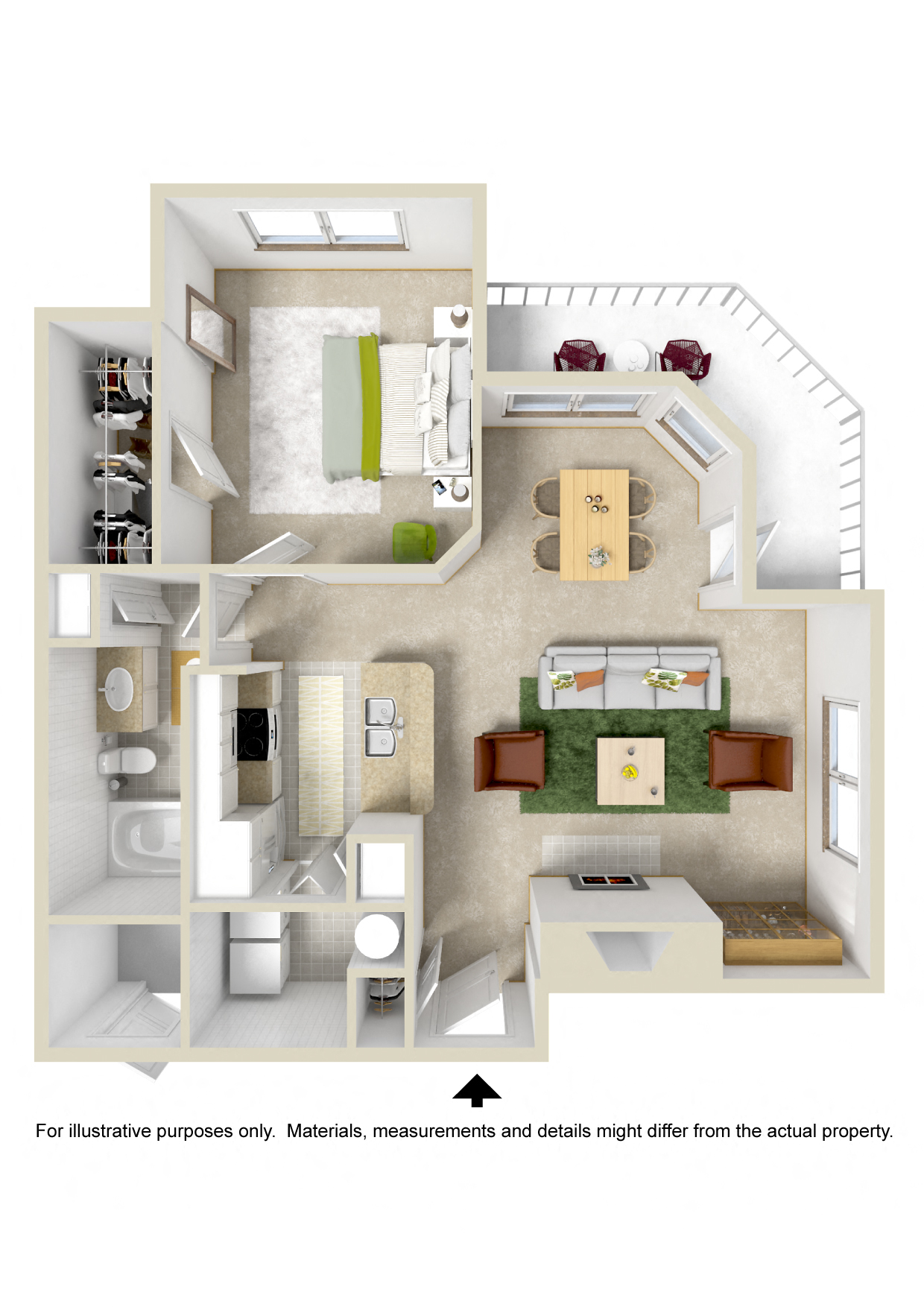 MED 1 BEDROOM/1 BATH