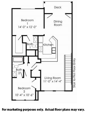 Apartment Floor Plans in Mechanicsburg, PA | Graham Hill | Property Management, Inc.