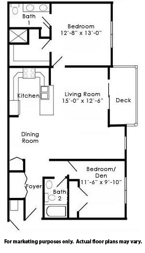 Apartment Floor Plans in Mechanicsburg, PA | Graham Hill | Property Management, Inc.