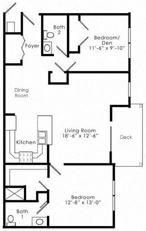 2 Bedroom Apartment in Mechanicsburg, PA | Graham Hill Apartments | Property Management, Inc.