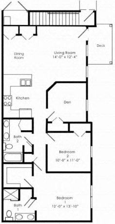 Three Bedroom Apartment in Mechanicsburg, PA | Graham Hill Apartments | Property Management, Inc.