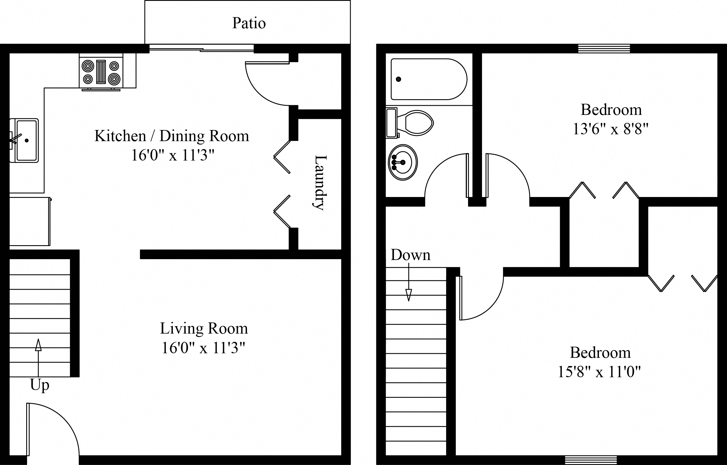 2 bedrm rental in Manchester, PA | Liberty Village Apartments | PMI