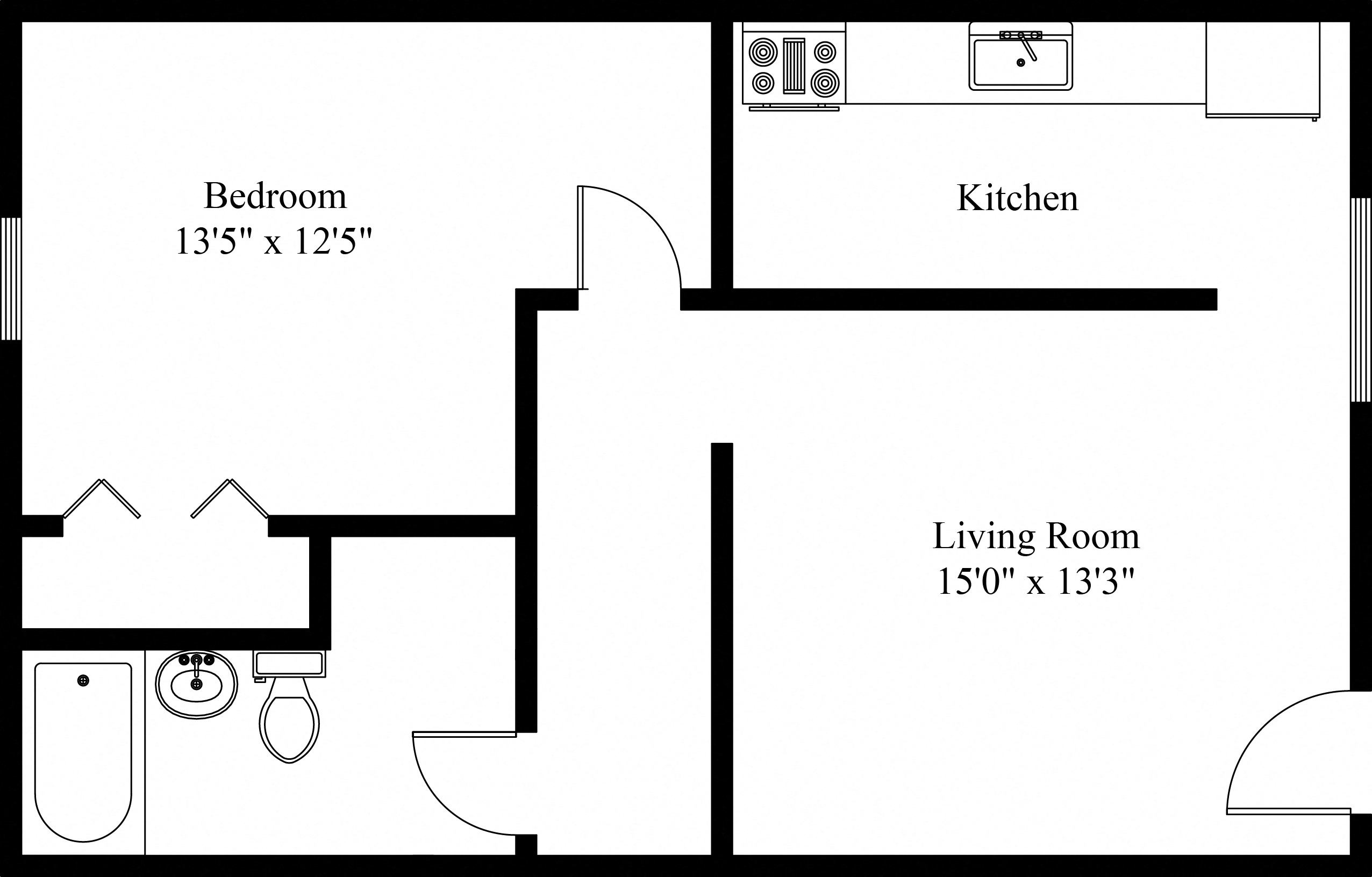 Liberty Lg 1 Bedroom