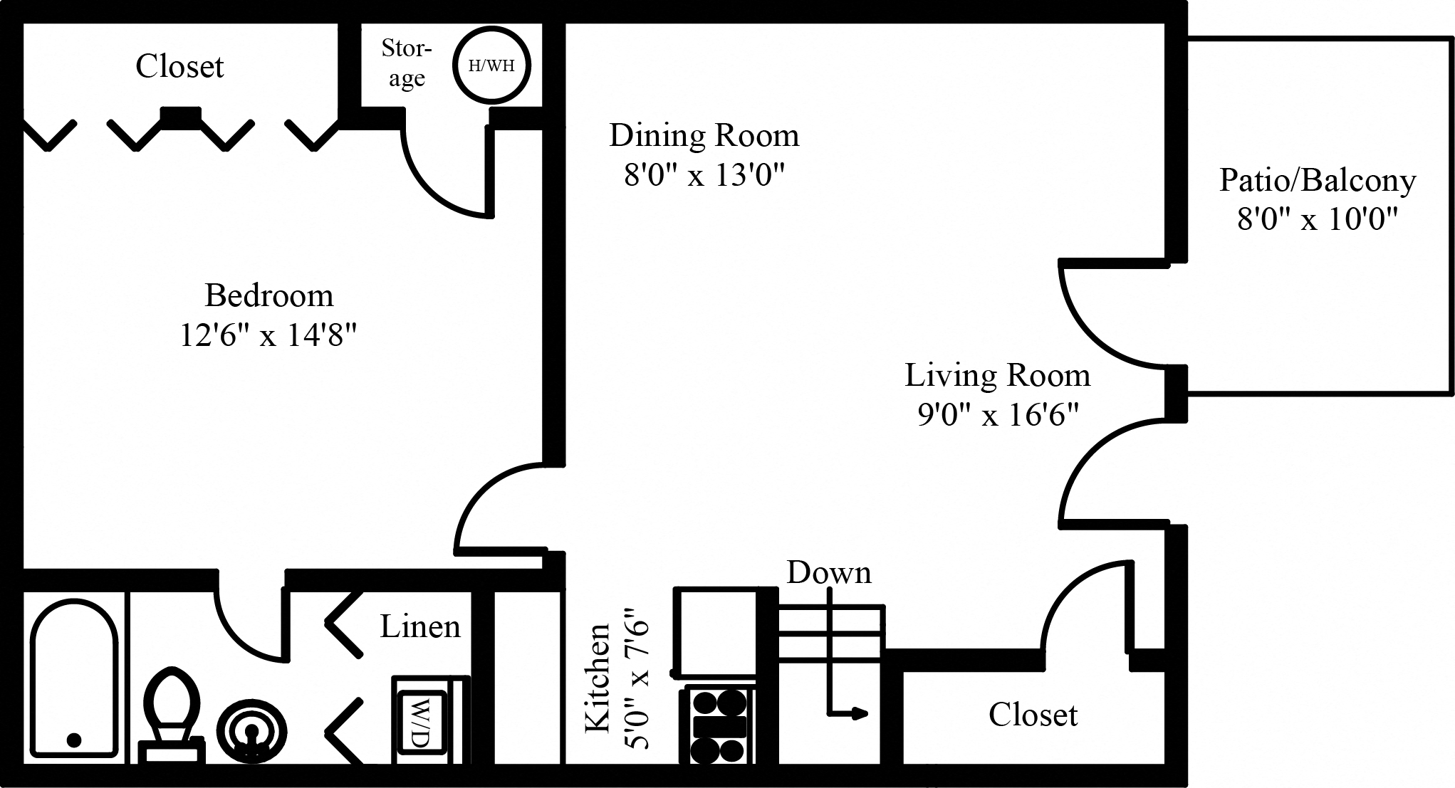 1 Bed 1 Bath Apartment in Mechanicsburg