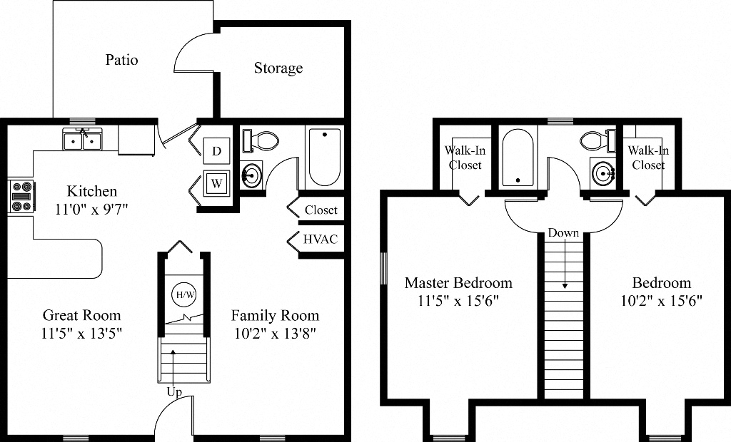 2 Bed 2 Bath Apartments in Mechanicsburg at Rockledge
