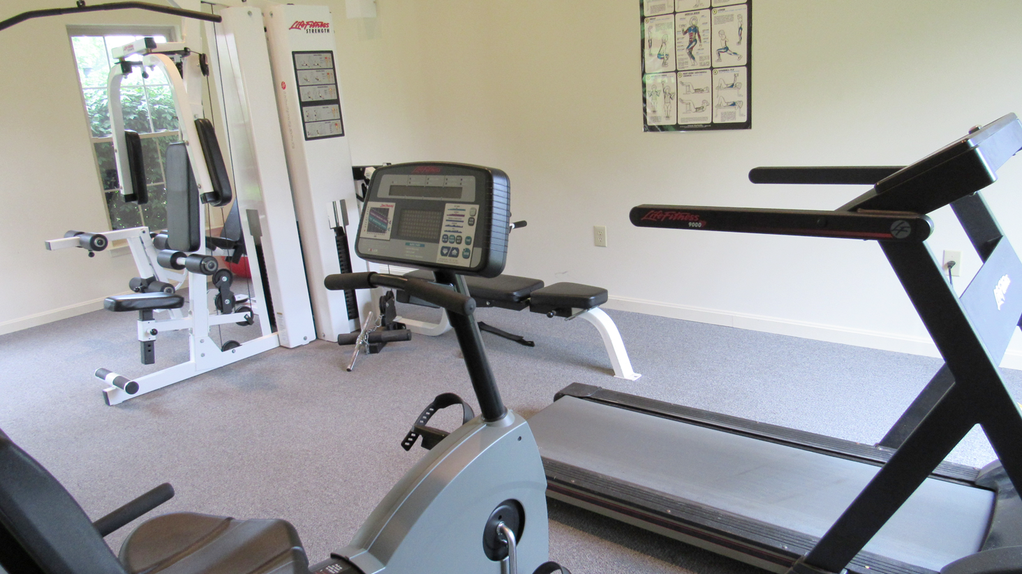 Apartment with a fitness center in Harrisburg, PA | Timber Ridge Town Homes | Property Management, Inc.