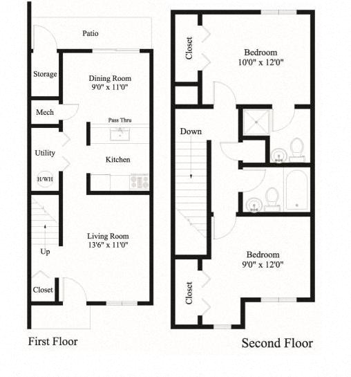 2 Bed 2 Bath Apt in Shippensburg