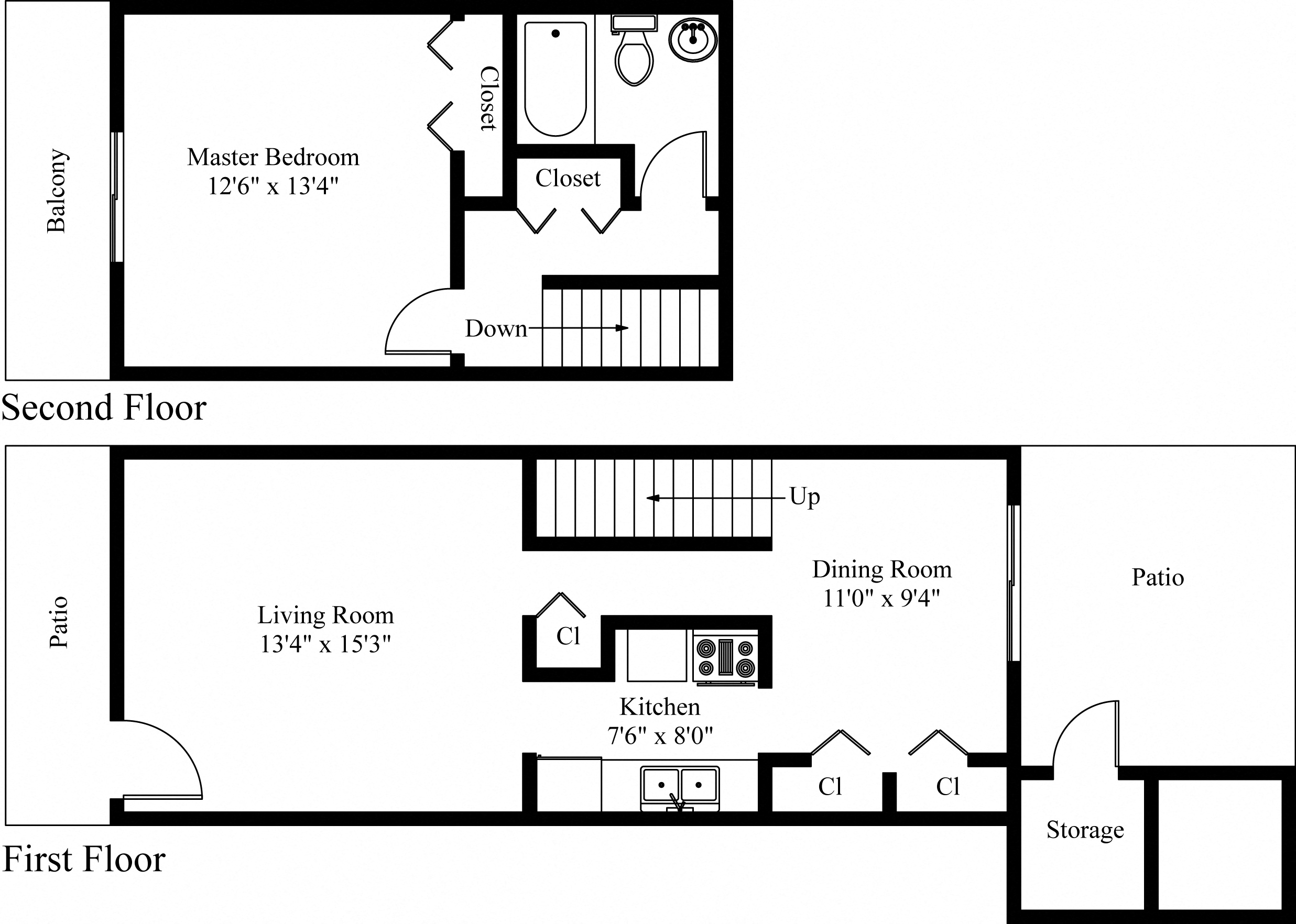 1 Bed Apartment in Mechanicsburg, PA | Wesley Park Townhouses | Property Management, Inc.
