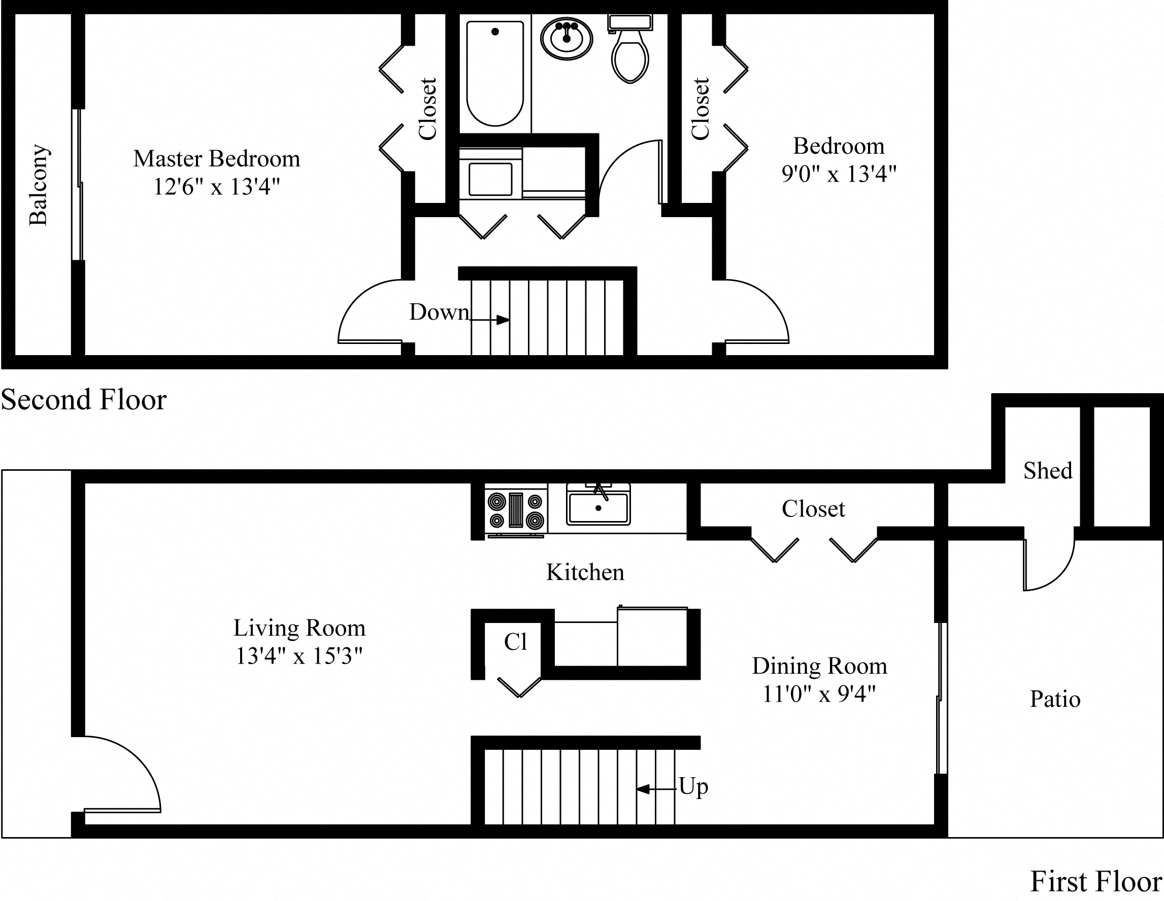 2 Bed Apartment in Mechanicsburg, PA | Wesley Park Townhouses | Property Management, Inc.