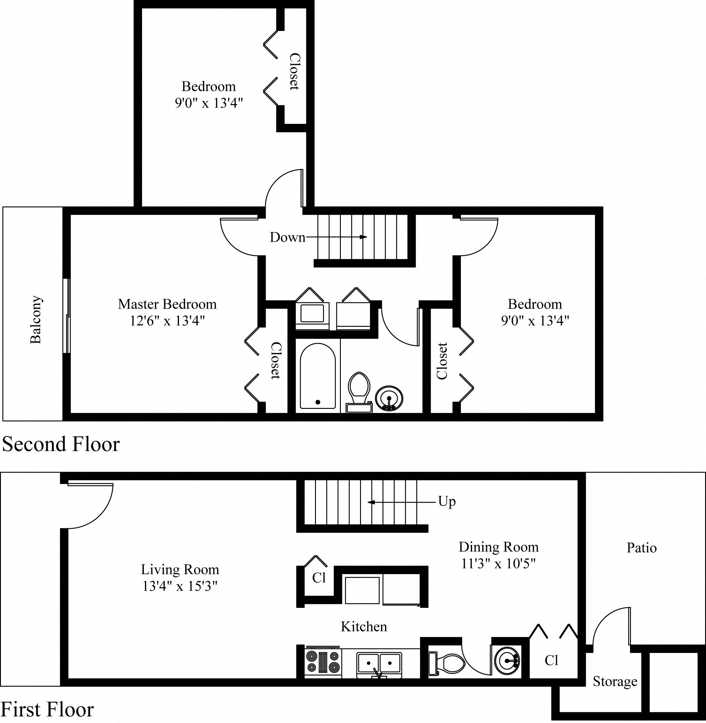 3 Bed Apartment in Mechanicsburg, PA | Wesley Park Townhouses | Property Management, Inc.