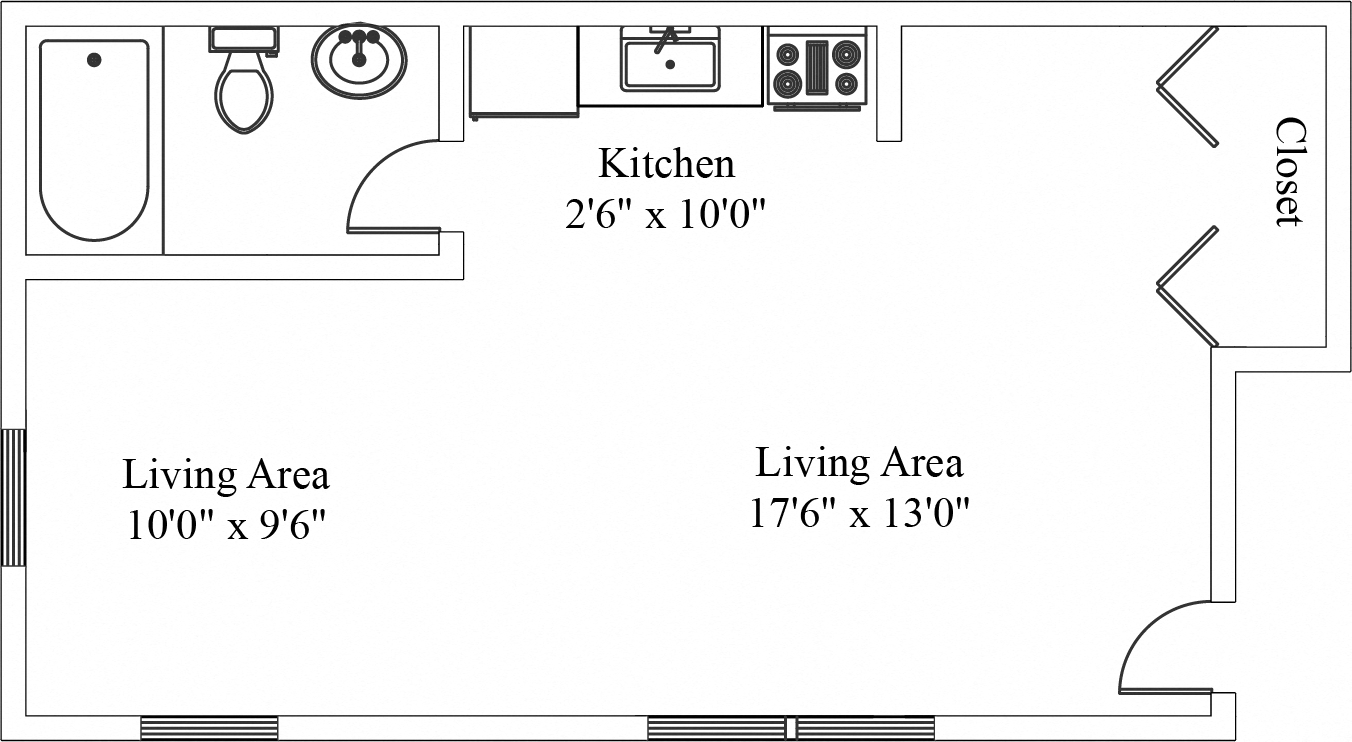 Wilshire Hills Efficiency Apartment in Lancaster