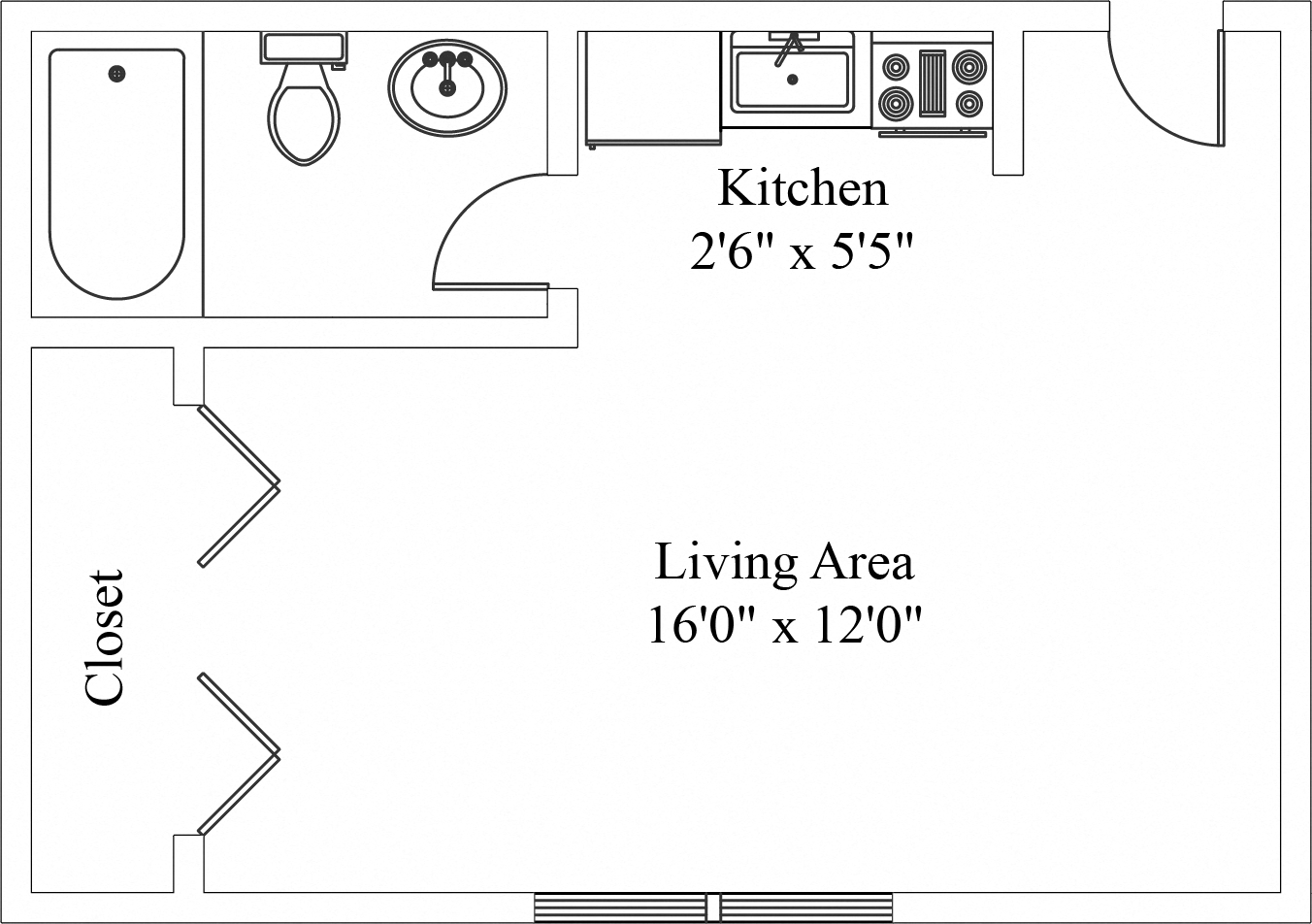 Wilshire Hills Studio Apartment in Lancaster