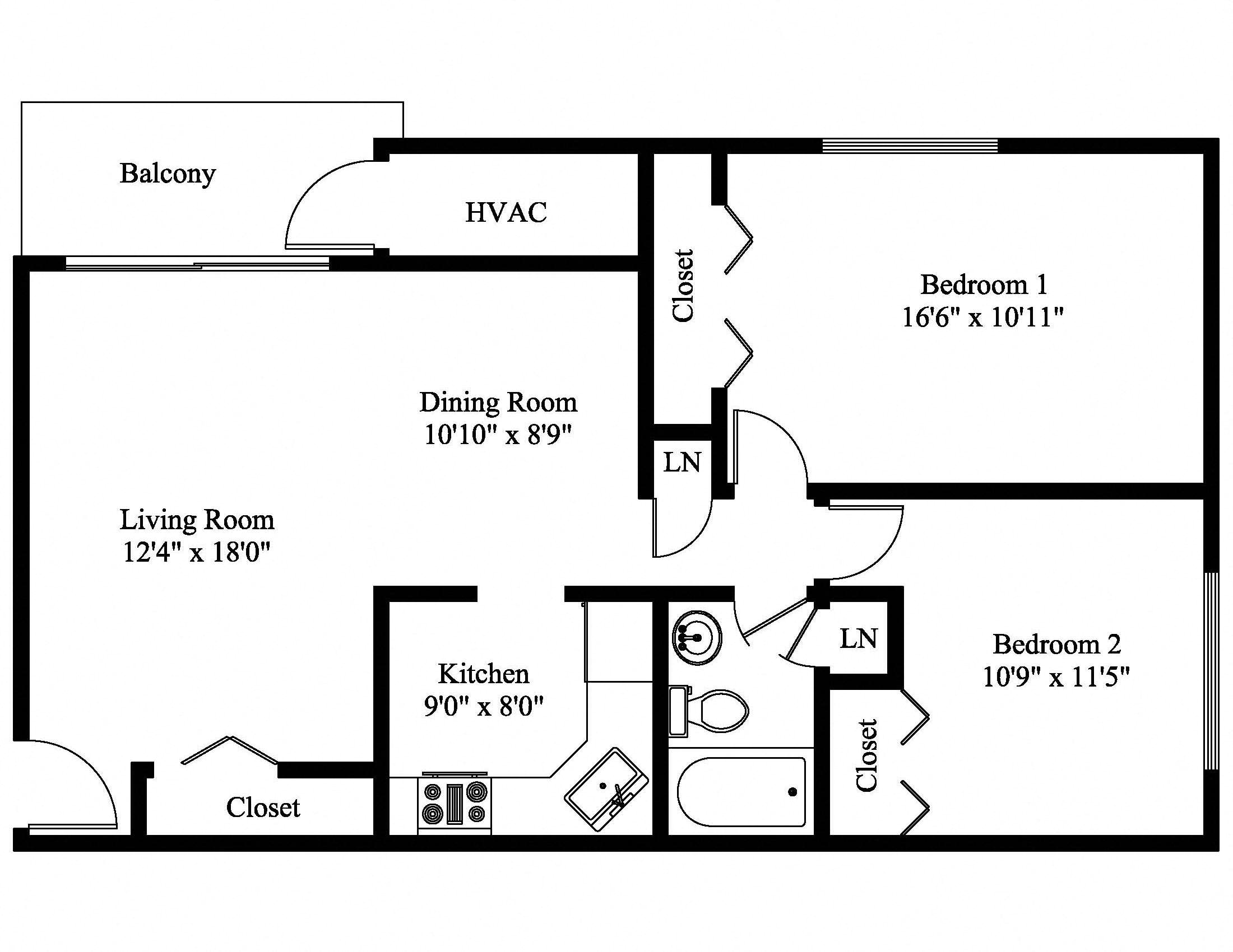 2 Bedroom 1 Bathroom Apartment in Harrisburg