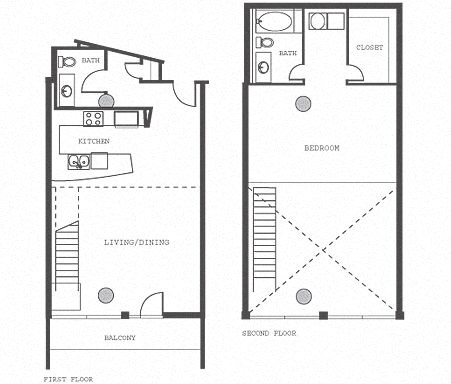 1 Bed 1.5 Bath Penthouse at The Lofts at Mockingbird Station Apartments in Dallas