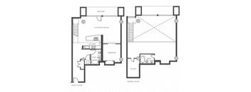 2 Bed 2 Bath Penthouse at The Lofts at Mockingbird Station Apartments in Dallas