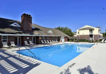 Sparkling Swimming Pool at Ashley Midtown in Savannah, Georgia