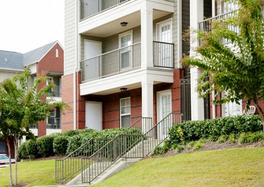 Park Place Apartments Private balconies and patios at Park Place in Birmingham, Alabama