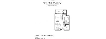 Unit K-1 ADA Floor Plan at The Tuscany on Pleasant View, Madison, Wisconsin