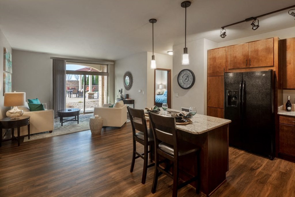Model Kitchen at The Tuscany on Pleasant View, Wisconsin