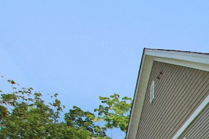 a row of townhomes with a street in front of them