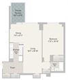 One Bedroom Plans Unit C