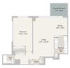 One Bedroom Plans Unit J