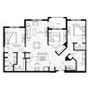 The Sainte Maxime Floor Plan The Sainte Maxime floor plan at Crystal Riviyera Apartments